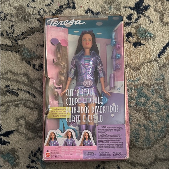 Barbie Other - Barbie Cut 'N Style Doll with Purple Outfit